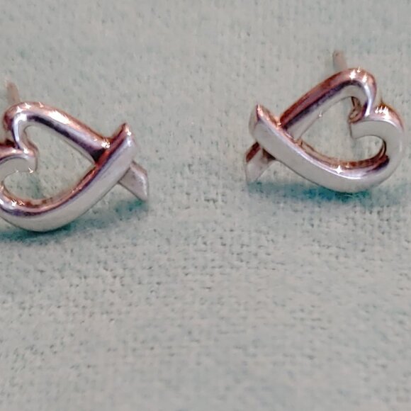 Tiffany & Co. Paloma Picasso Sterling Silver Loving Hearts Earrings - Picture 6 of 14